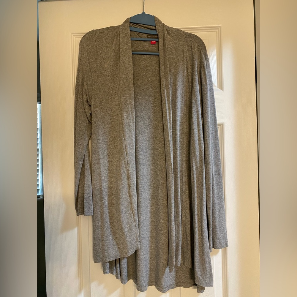 Vince Camuto Gray Cardigan Sweater M